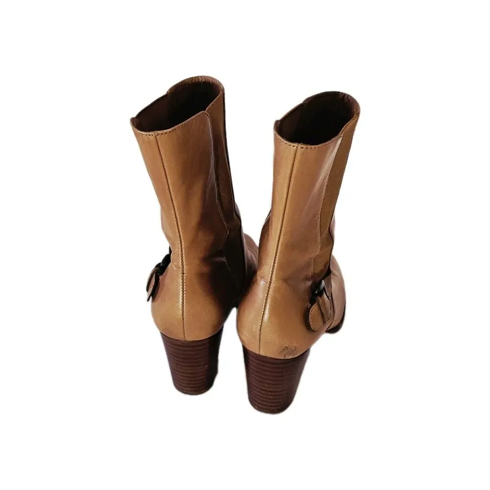 Cole Haan Women's Brown Leather Boots Size 7 - Picture 5 of 8